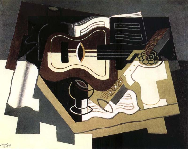 Juan Gris Guitar and clarinet Sweden oil painting art